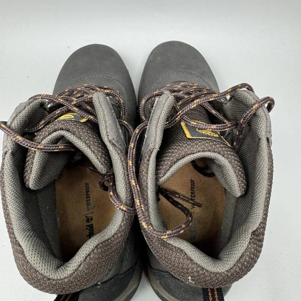 Timberland Mt. Maddsen Waterproof Boots Boys Size 7 Shoes Brown Leather